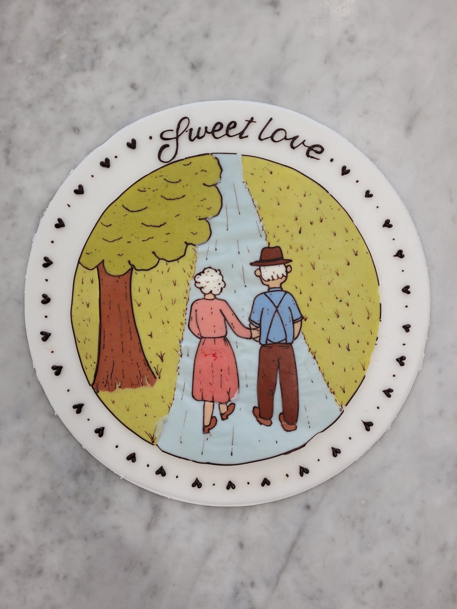 Meret's Tortendecor zum Thema "Sweet Love"