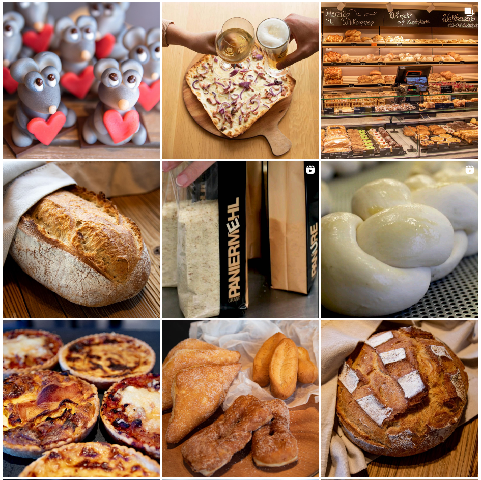 Instagram Screenshot_2.png Bildschirmaufnahme des Instagramfeeds der Bäckerei Flury