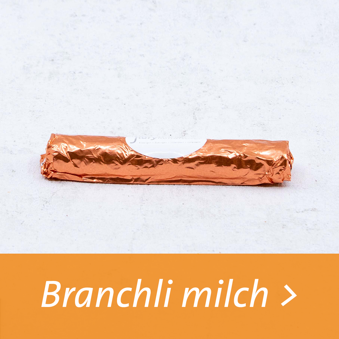 Handgemachtes Branchli aus Milchschokolade.