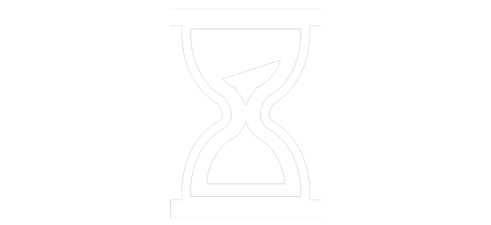weisses Sanduhr Icon