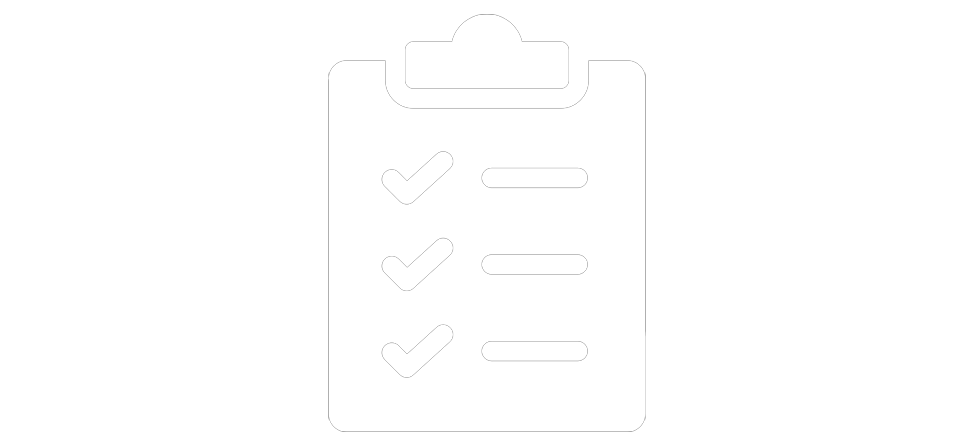 weisses Checklisten Icon