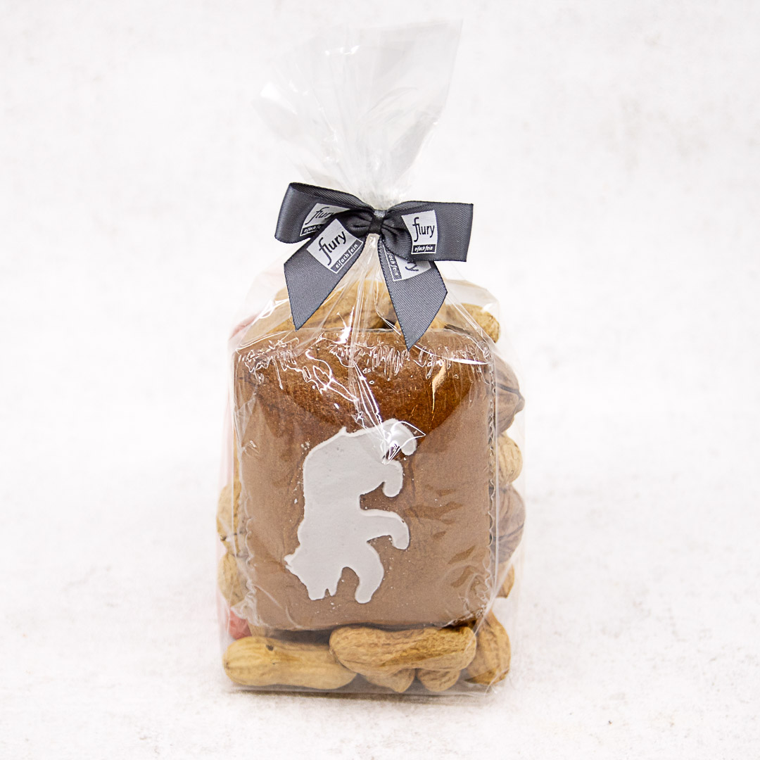 Chlausesäckli mit Lebkuchen, Schoggistängeli und Nüssen