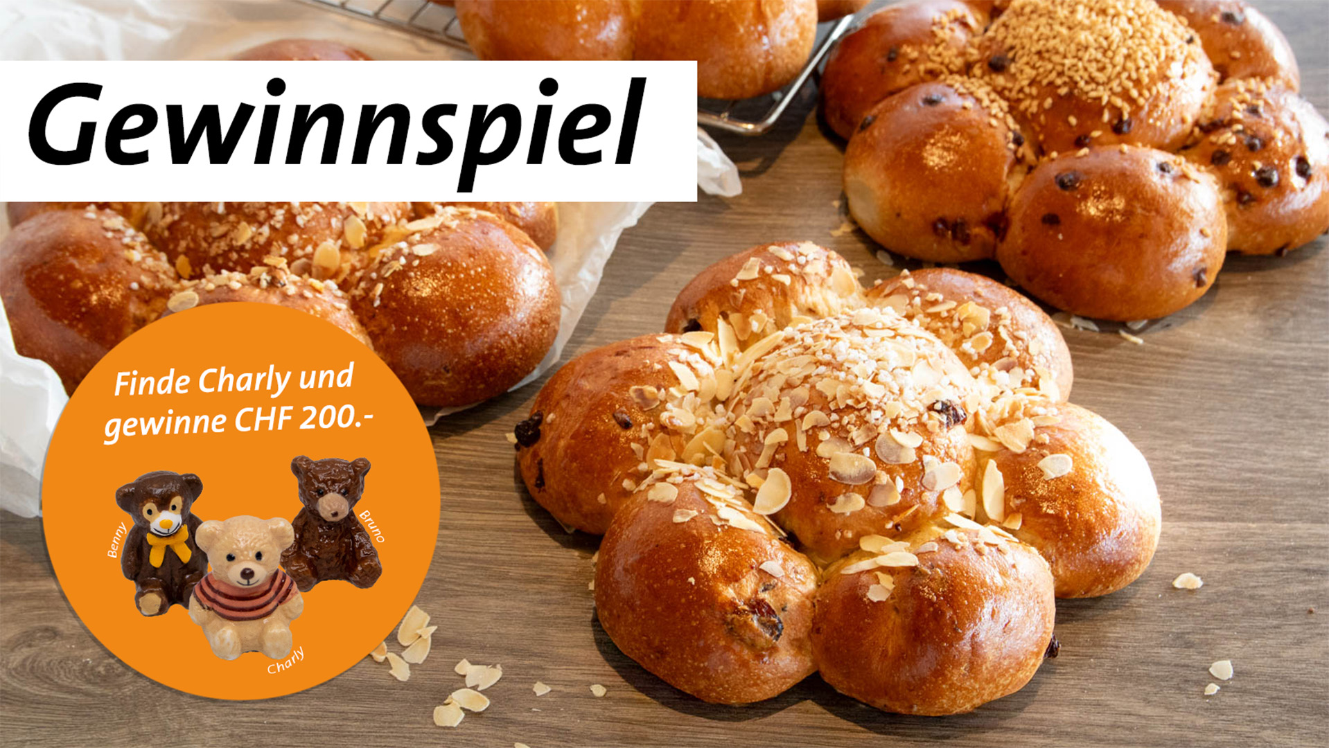 Gewinnspiel Dreikönigskuchen: Wer findet Charly?