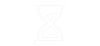 weisses Sanduhr Icon