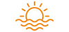 Icon Sonne und Meer orange