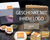 Viele verschiedene Produkte wie Cremeschnitten, Spitzbuben, Bündner Nusstorte und Koppigerli mit essbarem Logo.