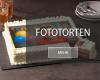 angeschnittene Fototorte für Kindergeburtstag