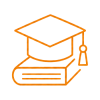Piktogramm: Graduation-Hut auf Buch
